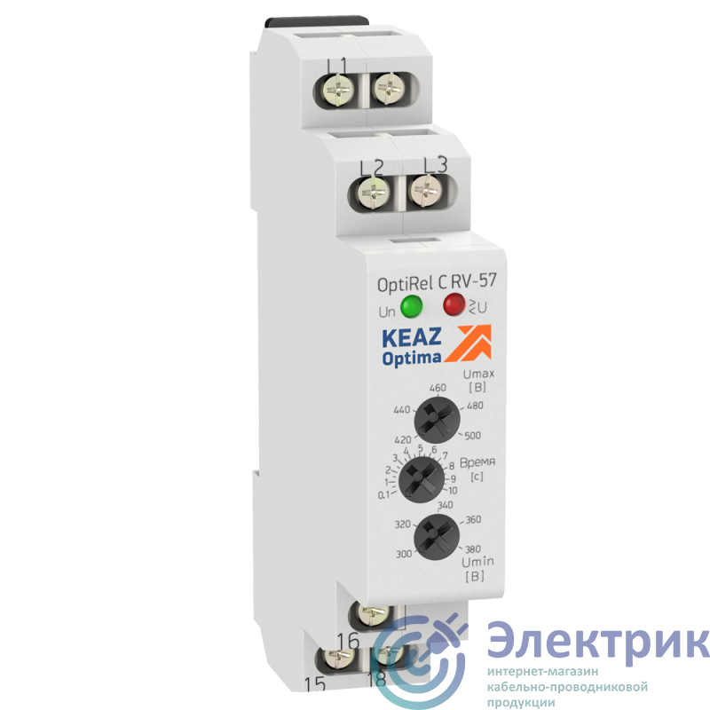 Реле контроля напряжения OptiRel C RV-57 КЭАЗ 281203