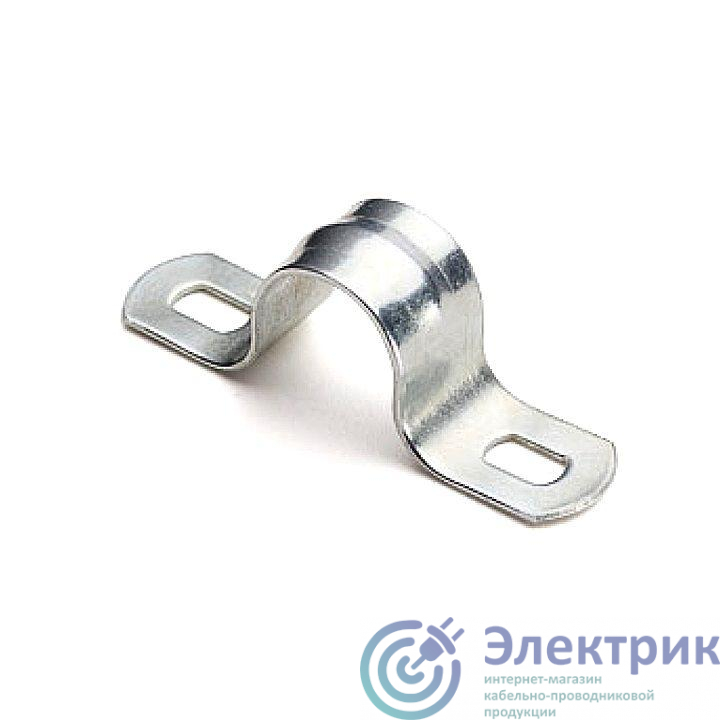 Скоба крепежная двухлапковая d19-20мм метал. (уп.10шт) PROxima EKF sm-2-19-20-r