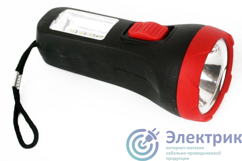 Фонарь LED16014 1 + 4SMD LED 2 реж. 1XR6 пласт блист-пакет Ultraflash 14253