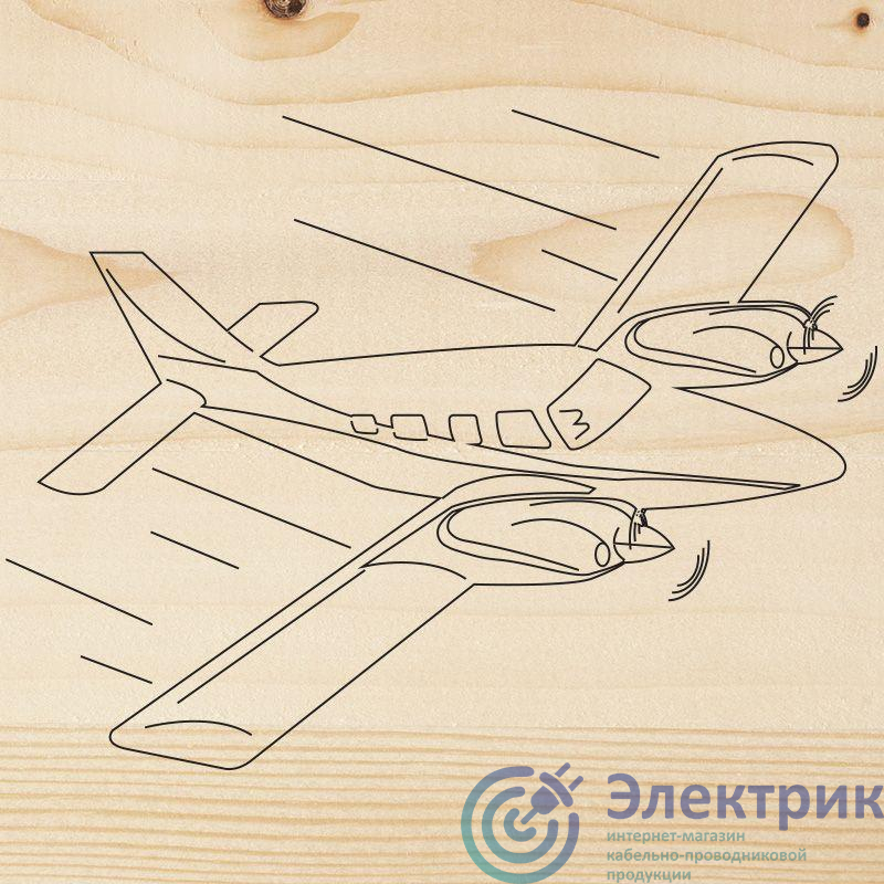Доска для выжигания "Самолет" 150х150мм пакет Rexant 12-0915