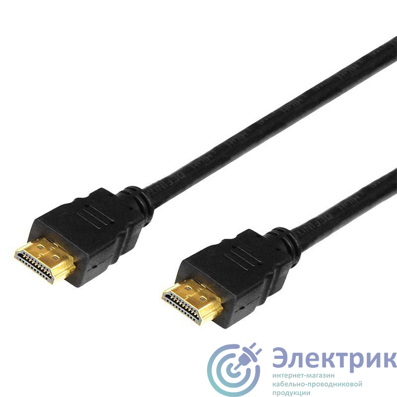 Шнур HDMI - HDMI gold 3м с фильтрами Rexant 17-6205