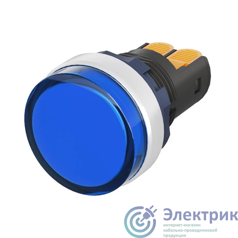 M22L-F24BAP | Индикатор сигнальный со встроен. диодом 9-24В зажим Plug-In алюм. син. DKC 