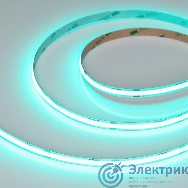 047742 | Лента светодиодная COB-X480-8mm 24V Emerald 8Вт/м IP20 (уп.5м) Arlight 