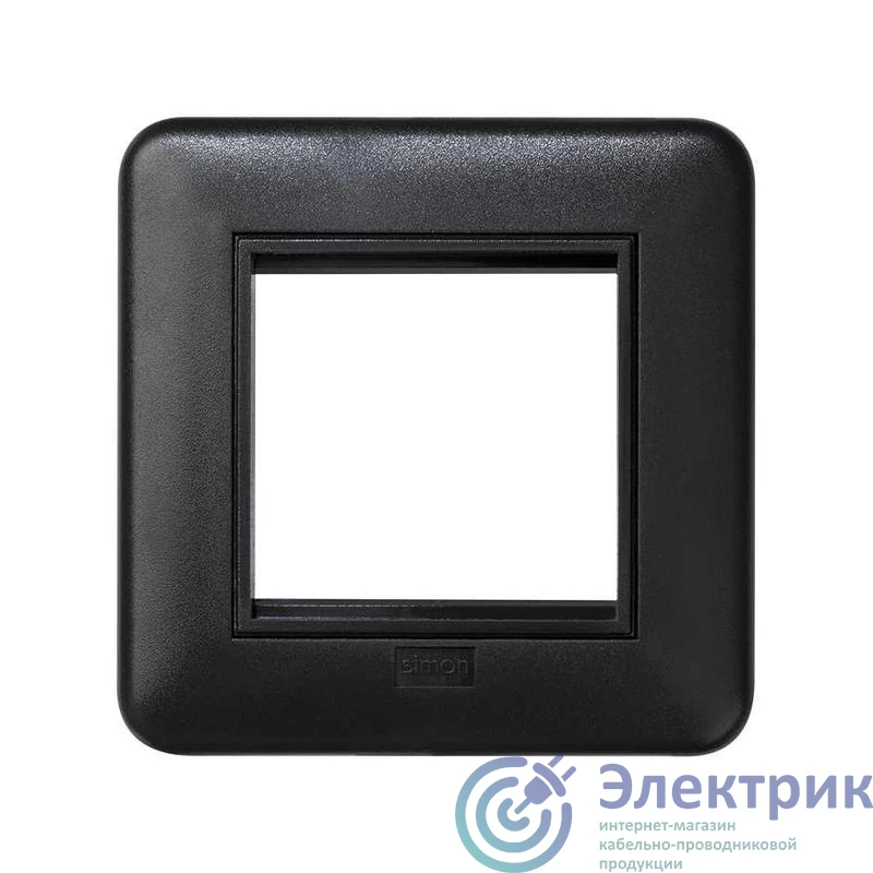KR245-14 | Суппорт 1мод. K45 с рамкой графит Simon Connect
