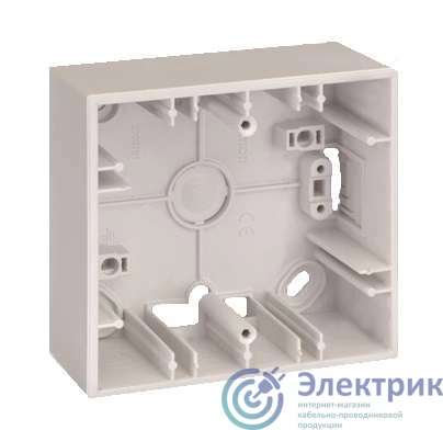2700751-030 | Коробка 1 пост ОП Simon27 86х93х37мм бел. 2700751-30