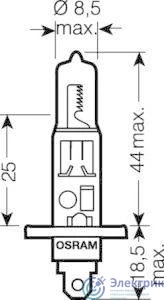 4050300773834 | Лампа автомобильная 64150D 55W P14.5s 12V OSRAM 