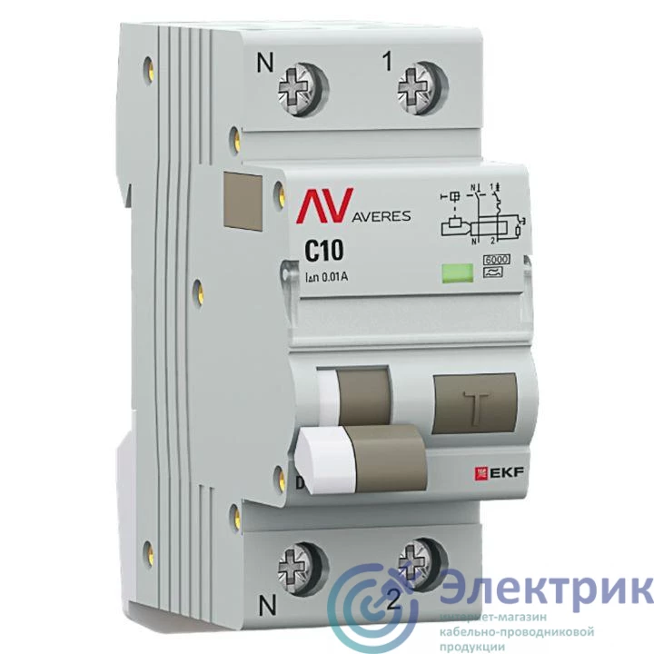 Фото EKF rcbo6-1pn-10C-10-a-av