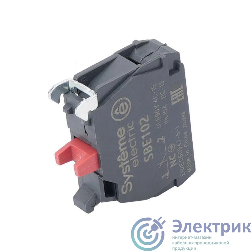 SBE102 | Блок контактный 1 НЗ SE 