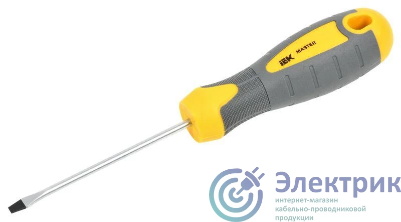 TSC-1SL-375 | Отвертка шлицевая Master 3х75мм IEK 