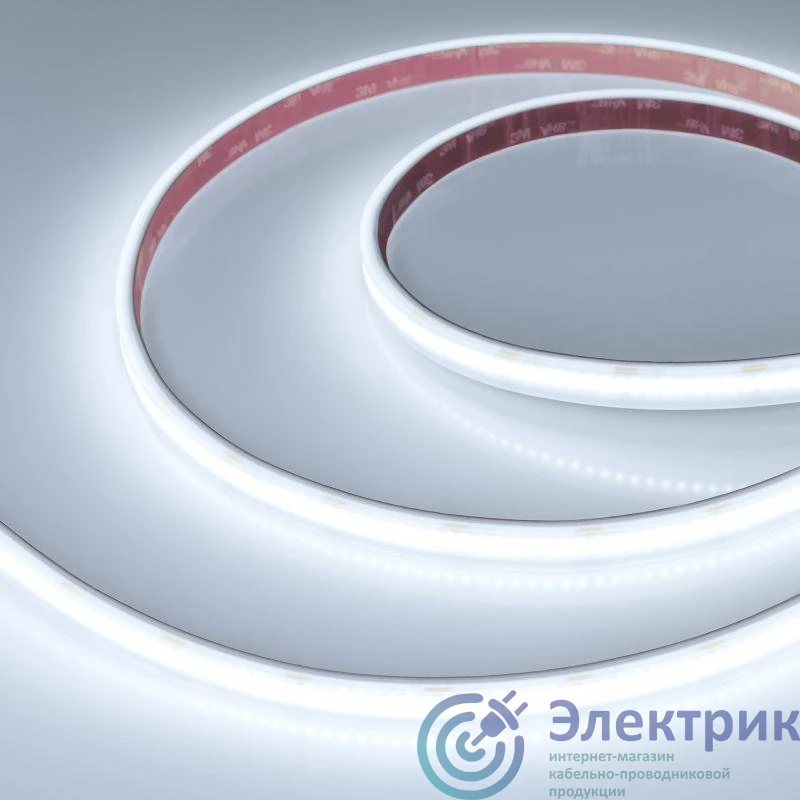 052633 | Лента светодиодная RTW-PS-A240-12mm 24V White 6000К 19Вт/м IP67 CRI>90 герметичная (уп.5м) Arlight 