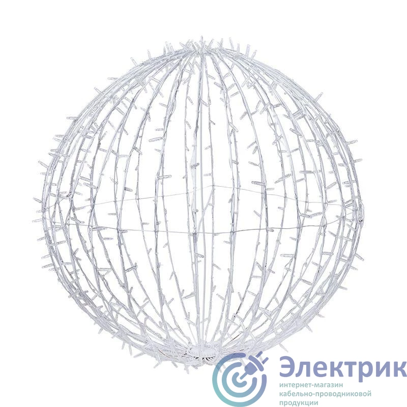 501-614 | Шар светодиодный d80см 450LED бел. 28Вт 230В IP65 эффект мерцания Neon-Night 