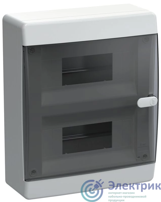 UIC-KP12-N-18-41-K01 | Корпус ЩРН-П-18 UNION Compact IP41 черн. прозр. дверь пластик. IEK 