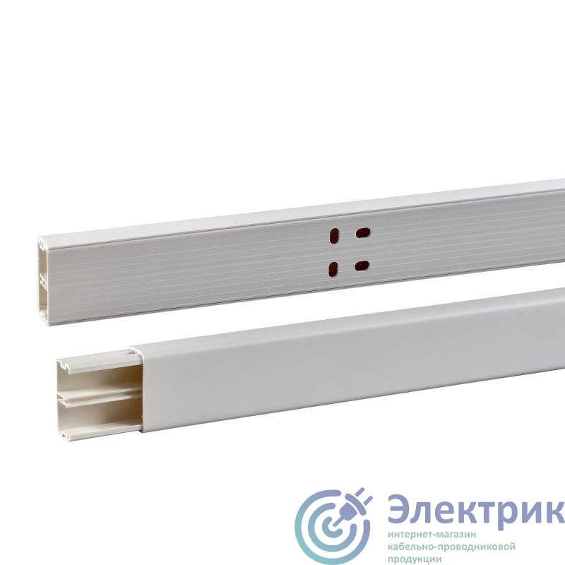 ETK40017 | Кабель-канал 40х17 L2000 пластик Ultra с 1-й перегородкой бел. SchE 