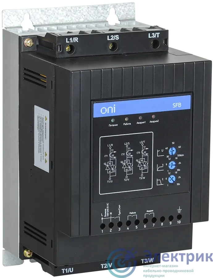 SFB-33-18-A-10 | Устройство плавного пуска SFB 3Ф 380В 18кВт 37A Uупр 110-220В Modbus ONI 