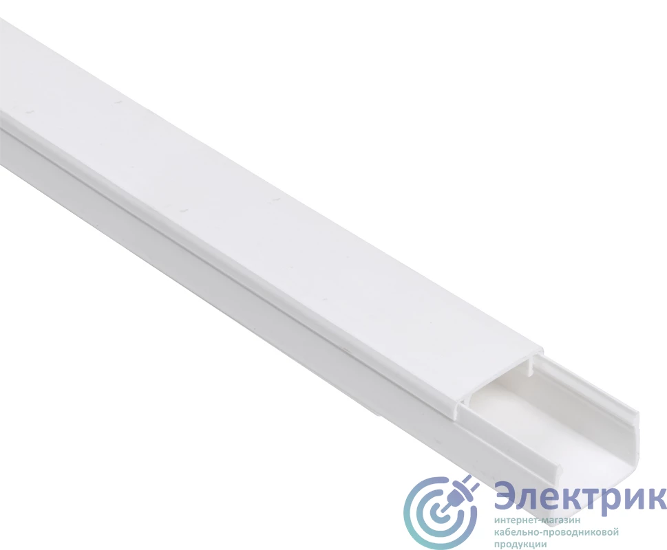CKK10-020-010-1-K01 | Кабель-канал 20x10мм белый ЭЛЕКОР (96м) IEK 