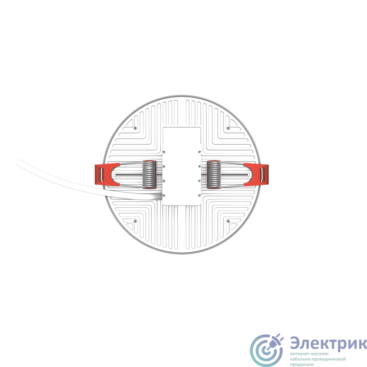 9034460218 | Светильник светодиодный ДВО 17 Вт 4000К 1600 лм 220-240В IP20 D119х29мм монт d95мм Алюминий безрамочный Elementary Gauss GAUSS