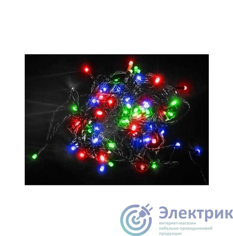 4690601040770 | Гирлянда ILD050C-GM 50LED 5м 8 реж. мульти. SHlights