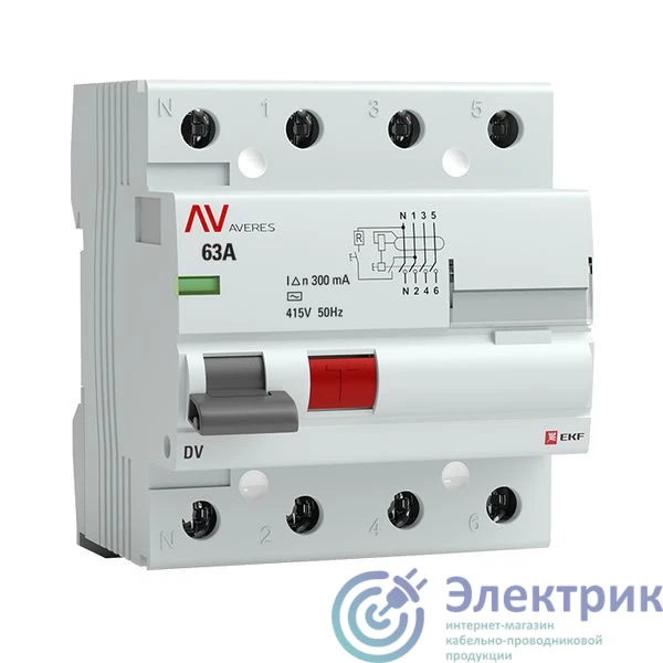 Фото EKF rccb-4-63-300-ac-av