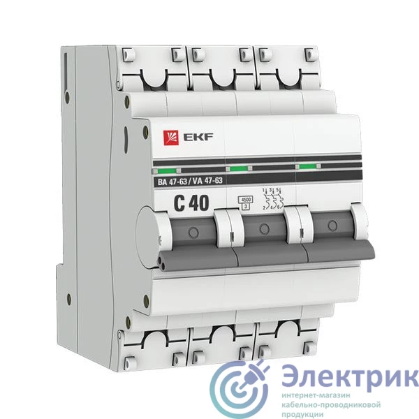 Фото EKF mcb4763-3-40C-pro