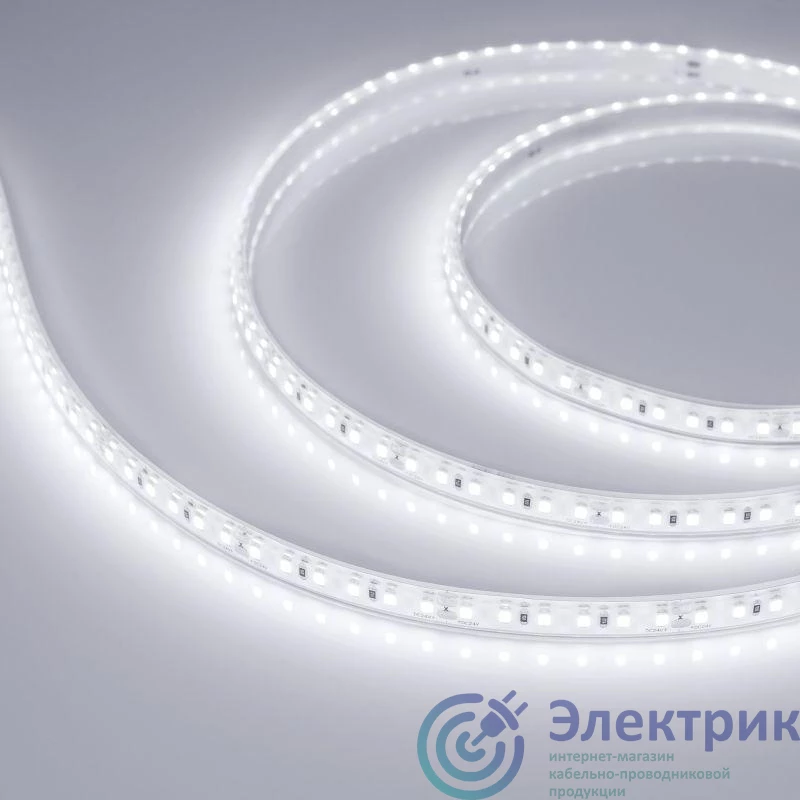 029391(3) | Лента светодиодная RTW-PU-A120-10.5mm 24V White 6000К 16.8Вт/м IP68 Wire 2м герметичная (уп.5м) Arlight 