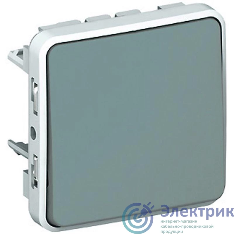 069511 | Механизм переключателя проходного 1-кл. 1п СП Plexo 10А IP55 10AX сер. Leg 