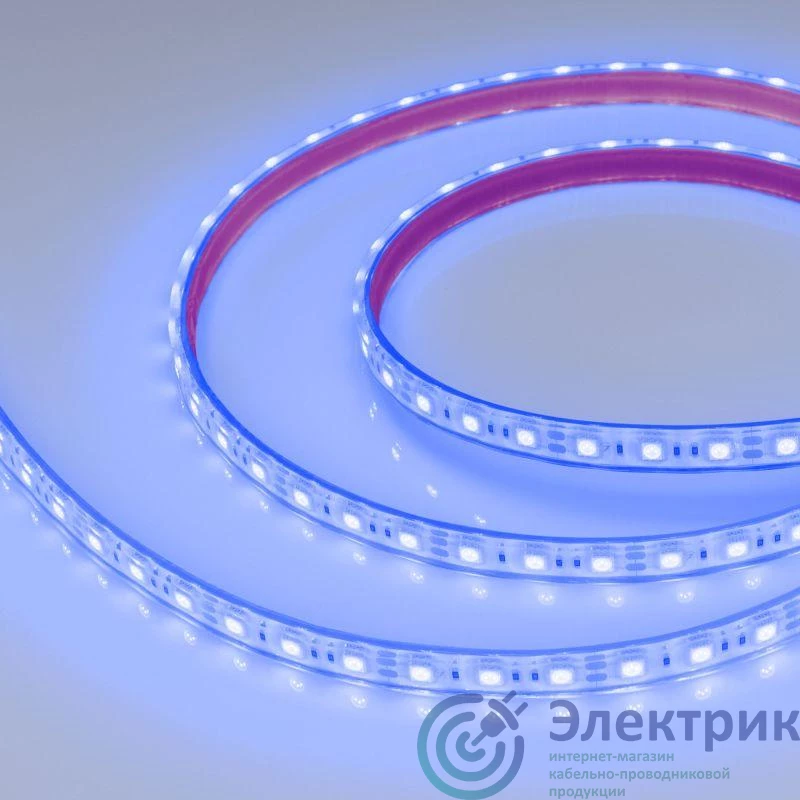 036280 | Лента светодиодная RTW-PFS-B60-13mm 12V Blue 14.4Вт/м IP68 5060 герметичная (уп.5м) Arlight 