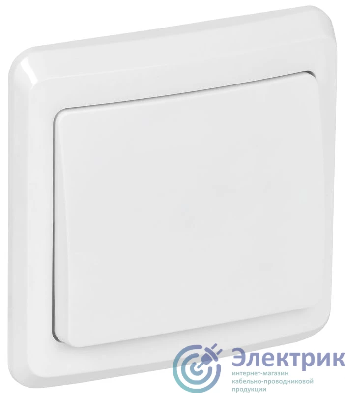EVV10-K01-10-DM | Выключатель 1-кл. СП Вега 10А IP20 ВС10-1-0-ВБ бел. GENERICA 