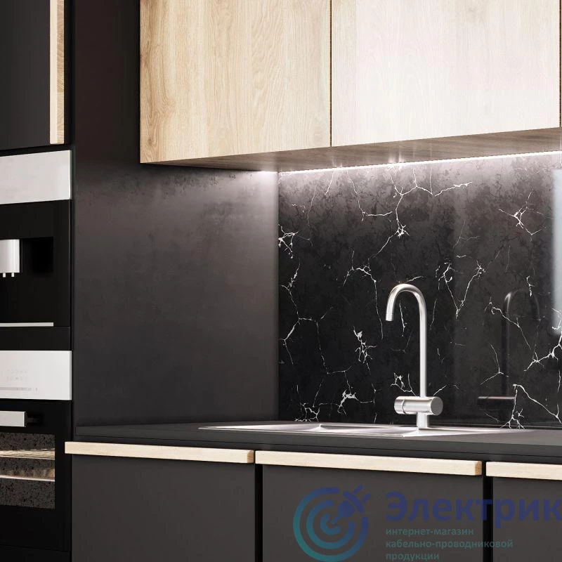 BT086 | Лента светодиодная Basic 2835/240-SMD 14.4Вт/м 4000К нейтр. бел. IP20 1600лм/м 12В 10мм (уп.5м) GAUSS 