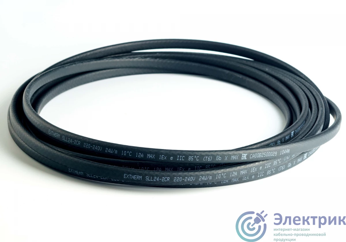 Extherm SLL24-2CR | Кабель саморегулирующийся SLL24 (24вт/м) Ex, термопласт EXTHERM 