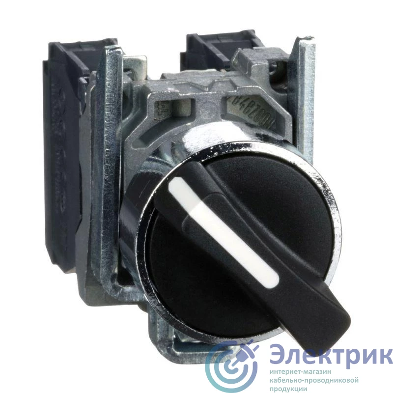 XB4BD25 | Переключатель 2-х поз. с фикс. 1НО+1Н3 SchE 