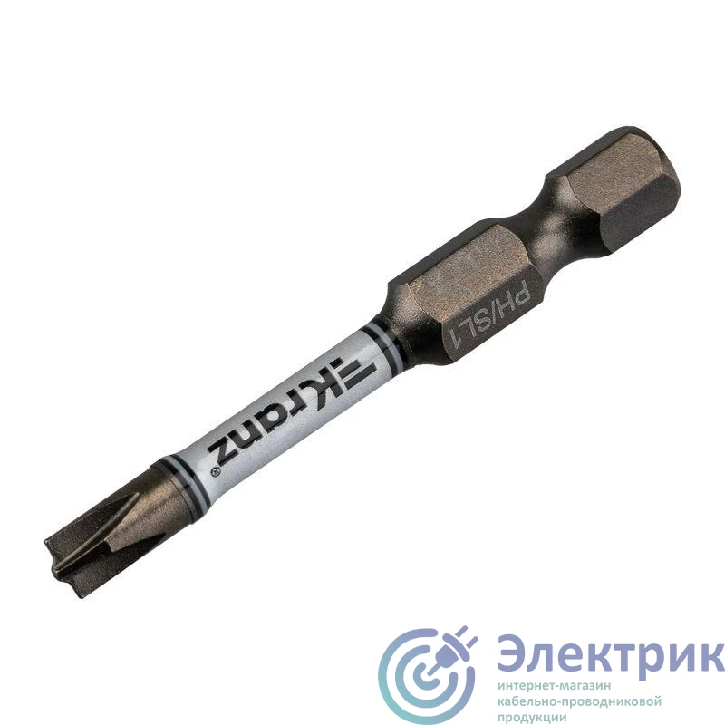 KR-92-0413-3 | Бита для шуруповерта PH/SL1х50мм (уп.2шт) Kranz 