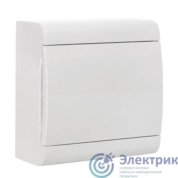 pb-n-8w-bas | Щит ЩРН-П-8 IP41 бел. дверца (пром. упак.) Basic EKF 