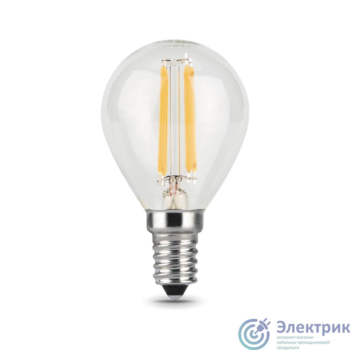 105801107 | Лампа Filament Шар 7W 550Лм 2700К Е14 LED 1/10/50 GAUSS 
