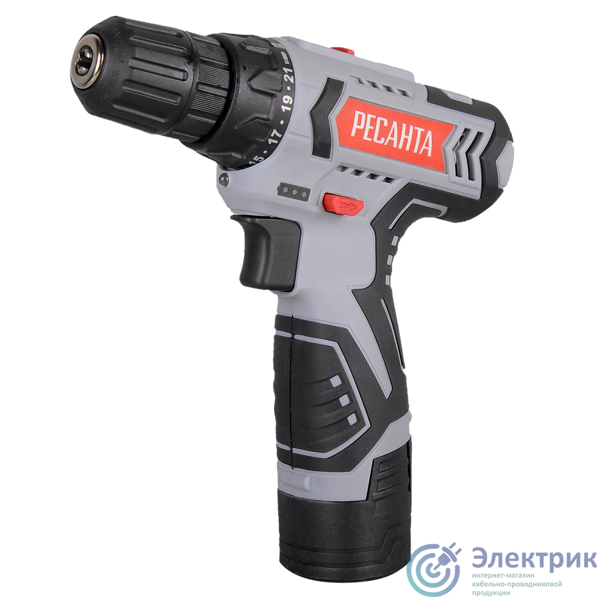 75/14/2 | Дрель-шуруповерт аккумуляторная ДА-12-2ЛК Ресанта 