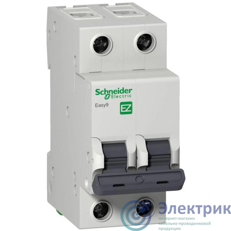 EZ9F56225 | Выключатель автоматический модульный 2п C 25А 6кА EASY9 =S= 230В SchE 