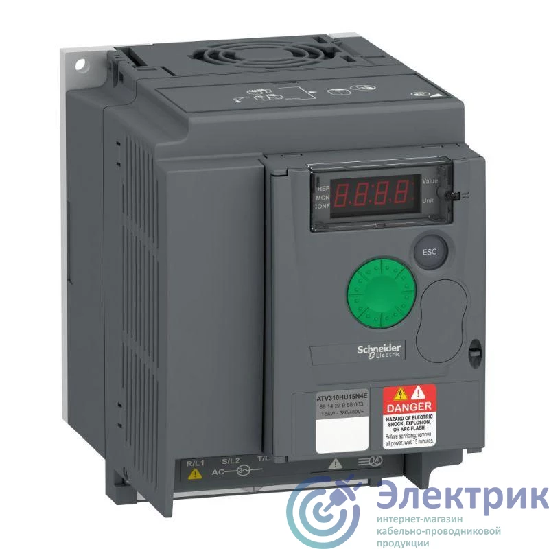 ATV310HU15N4E | Преобразователь частоты ATV310 1.5кВт 380В 3ф SchE