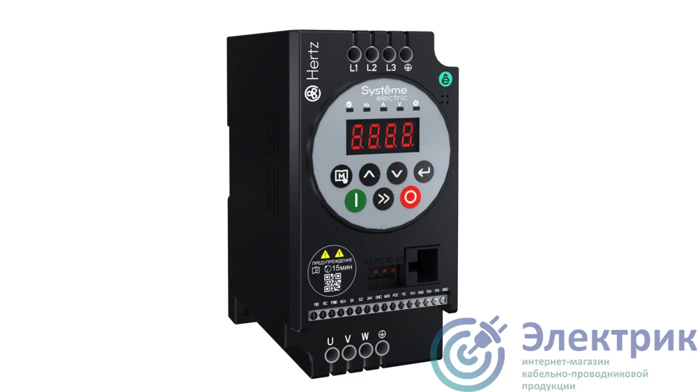 STV050U07N4 | Преобразователь частоты STV050 Hertz 0.75кВт 380В ЭМС С3 + LED панель оператора SE 