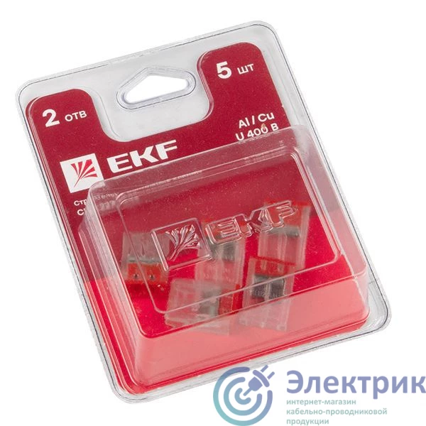 plc-smk-2273-242b | Клемма строительно-монтажная СМК 2273-242 2-проводная 0.5-2.5кв.мм с пастой (блист.5шт) PROxima EKF 
