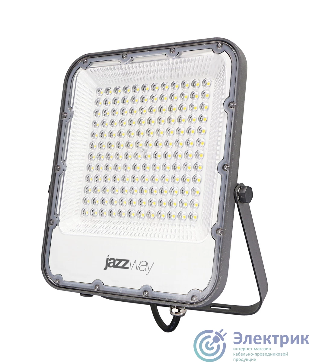 5036437 | Прожектор светодиодный ДО-100 Вт 11000 Лм 6500К IP65 200-240 В LED угол светораспределения 80° -40... +50°С литой алюминий с антикоррозийным покрытиемлинзовый модуль Jazzway JazzWay 