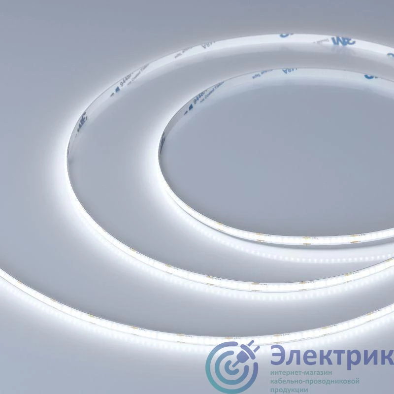 041695 | Лента светодиодная COB-X400-5mm 24V White 6000К 7.2Вт/м IP20 CSP (уп.5м) Arlight 