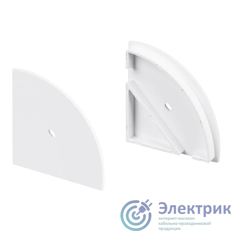 044615 | Заглушка KANT-H55 ROUND с отверстием пластик (комплект) Arlight