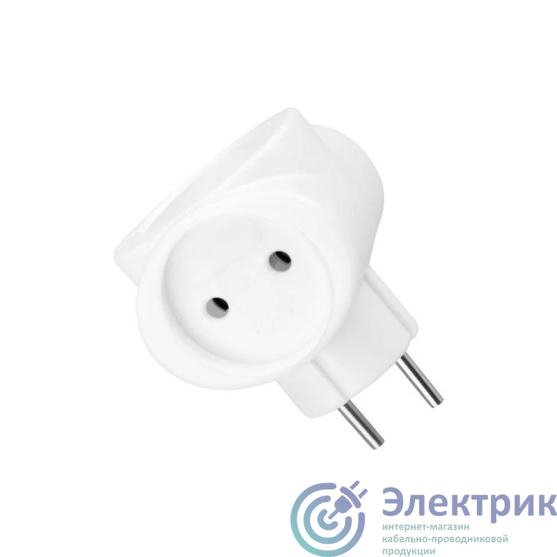 11-1064 | Разветвитель 3-м 6А IP20 220В биметал. бел. Rexant 