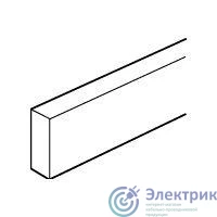 037349 | Шина медная плоская 12х4мм без отверстий Leg 