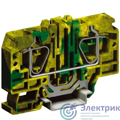 ZHT340 | Клемма пруж. HTE.16 16кв.мм для заземл. желт./зел. DKC 