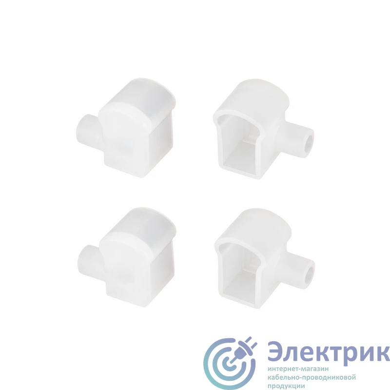 040853 | Заглушка WPH-FLEX-0817-SIDE WHITE с отверстием пластик Arlight