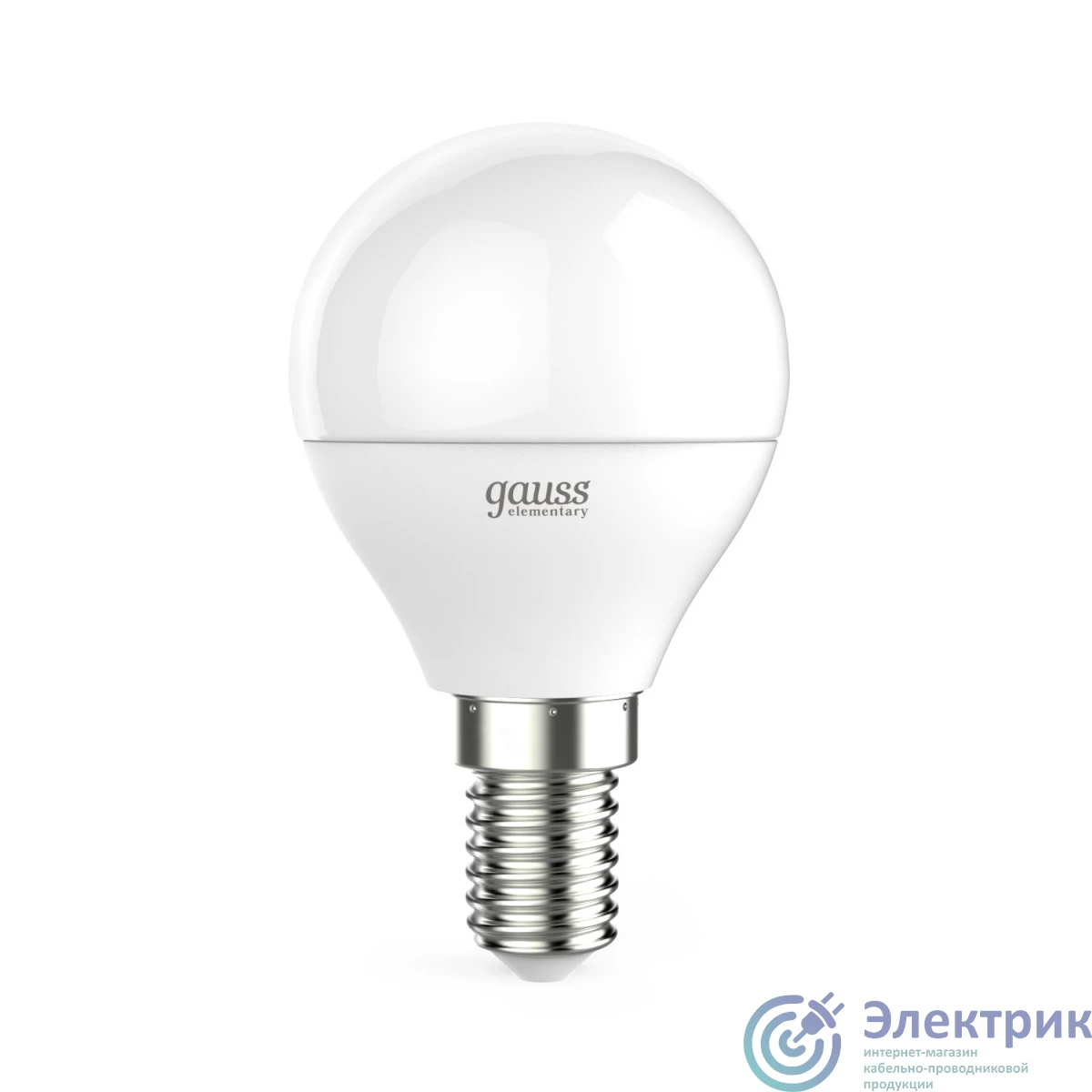 53110 | Лампа светодиодная Elementary 10Вт P45 шар 3000К тепл. бел. E14 710лм GAUSS 