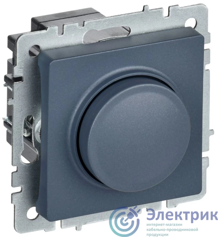 BR-D20-0600-K35 | Светорегулятор СП BRITE пов-наж. 600Вт СС10-1-0-БрМ механизм маренго IEK