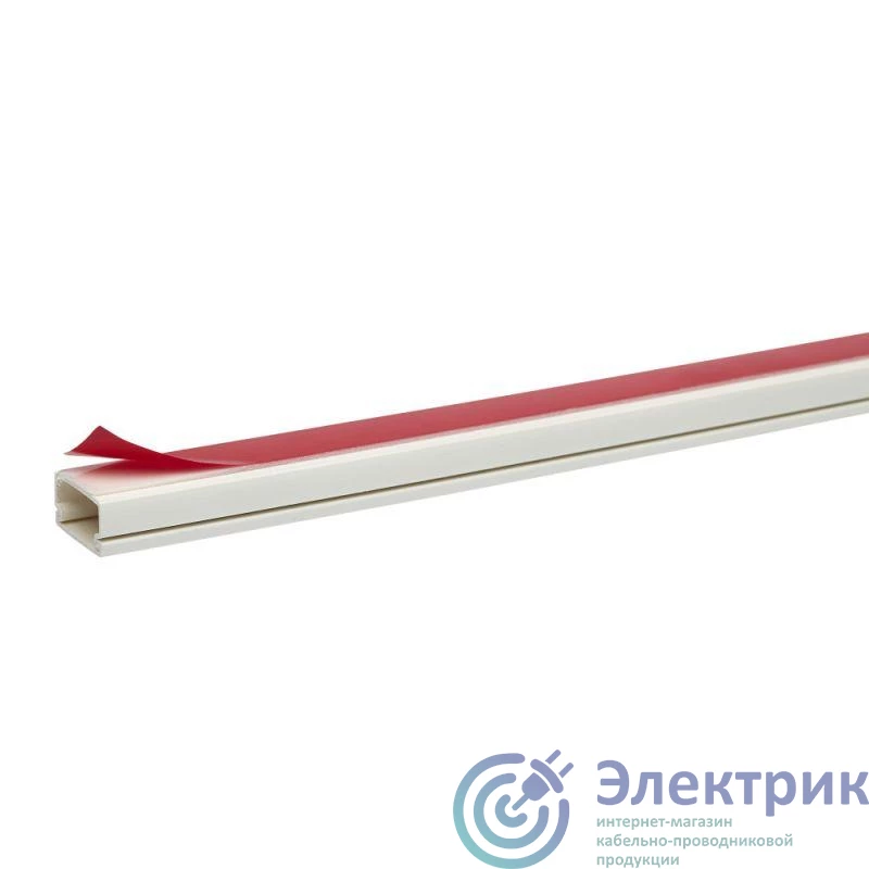 ETK20910 | Мини-канал 20х10 ПВХ бел. R9010 самокл. (дл.2м) SchE 