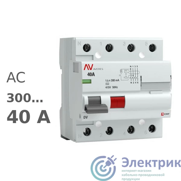 Фото EKF rccb-4-40-300-ac-av