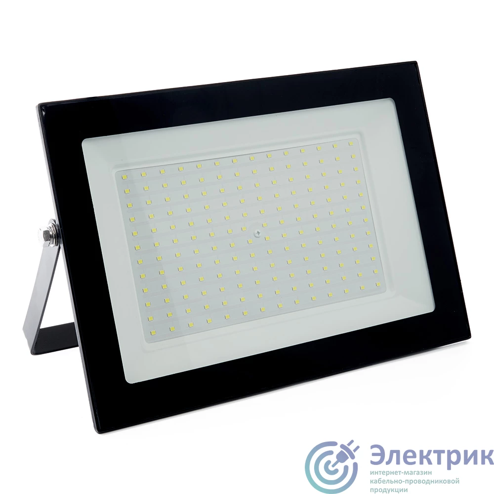 SFL90-150 55069 | Прожектор светодиодный ДО-150w 6400К 13500Лм IP65 черный SAFFIT 